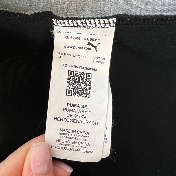 Ferrari PUMA Mens Black Gray Front Zip Long Sleeve Hooded Jacket w/ Pockets Sz S - Picture 6 of 7